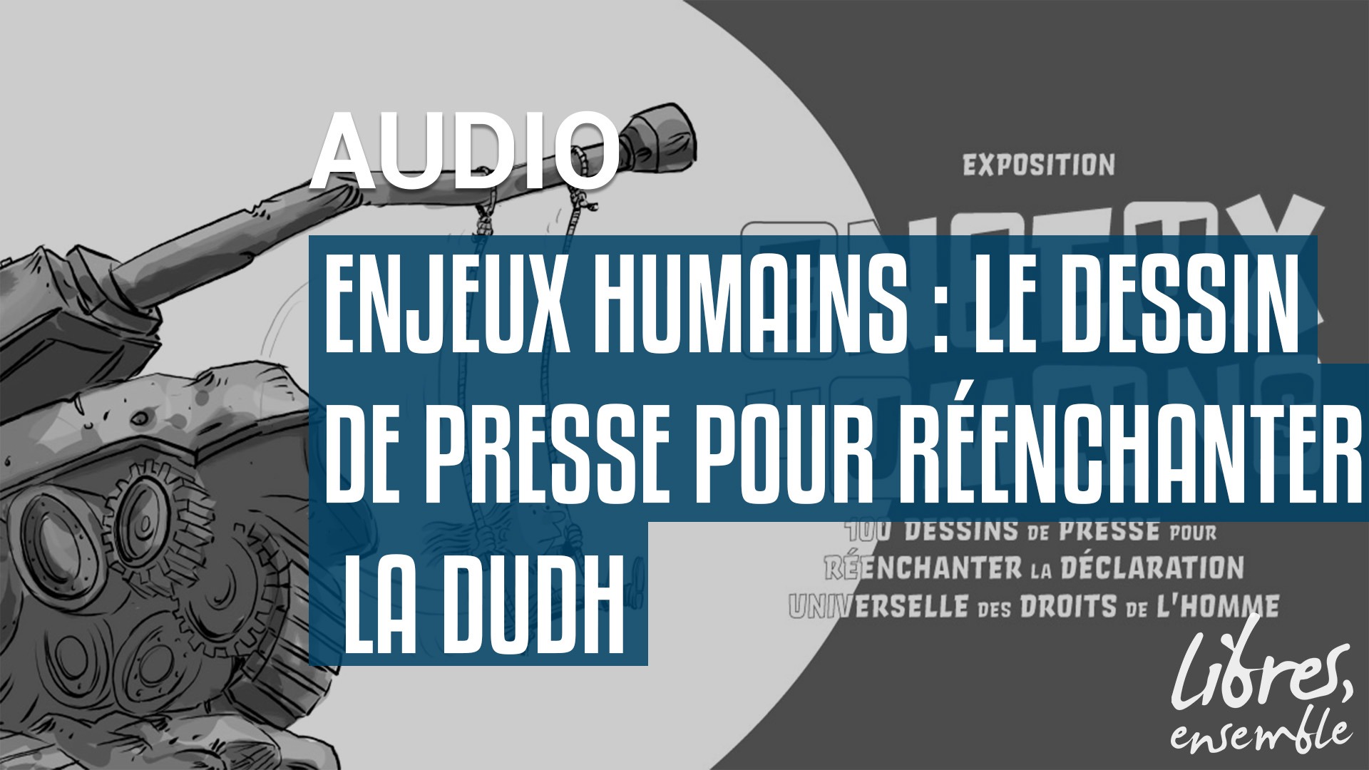 Enjeux humains : le dessin de presse pour réenchanter la DUDH