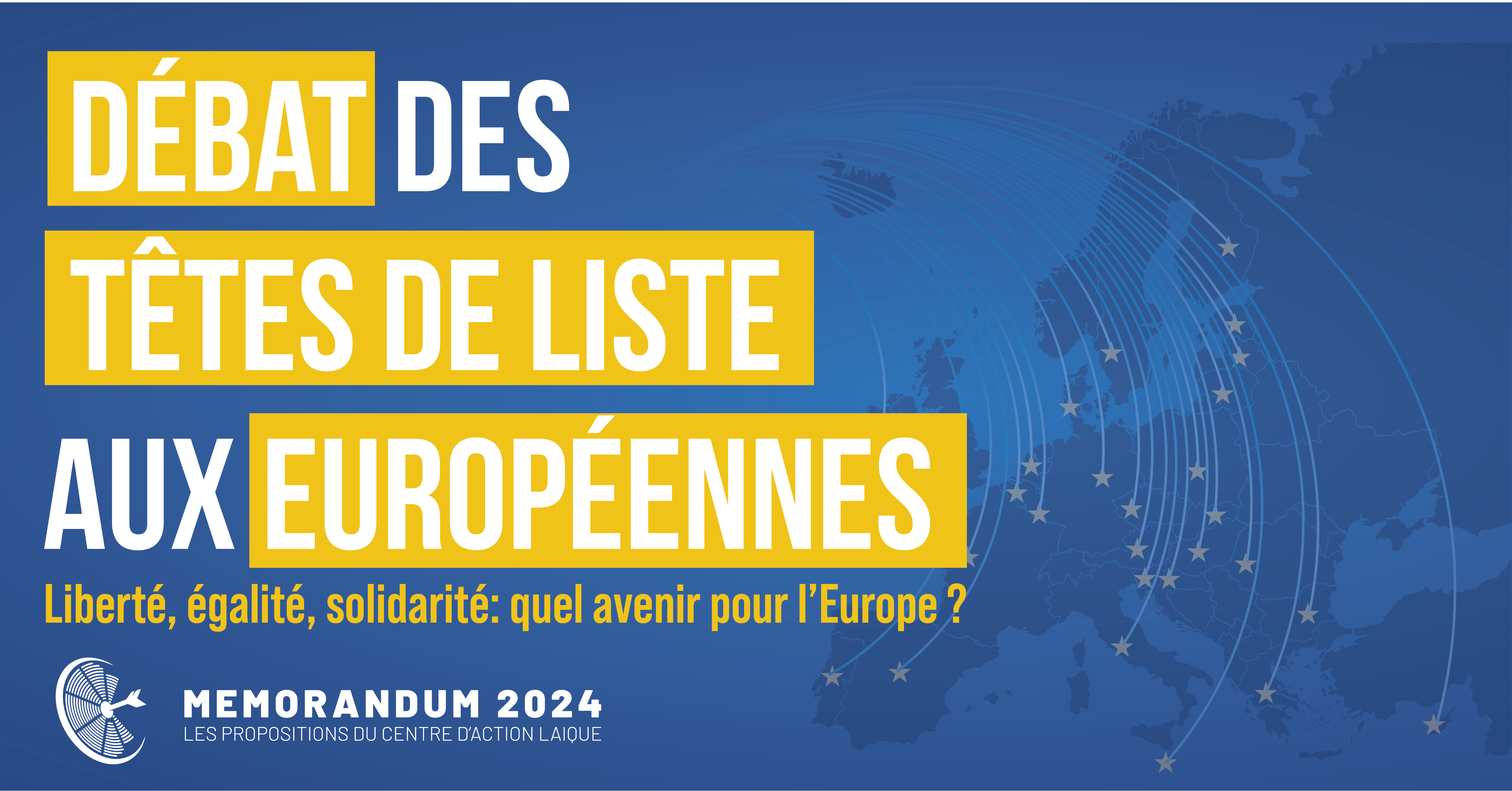 Débat des têtes de listes aux européennes