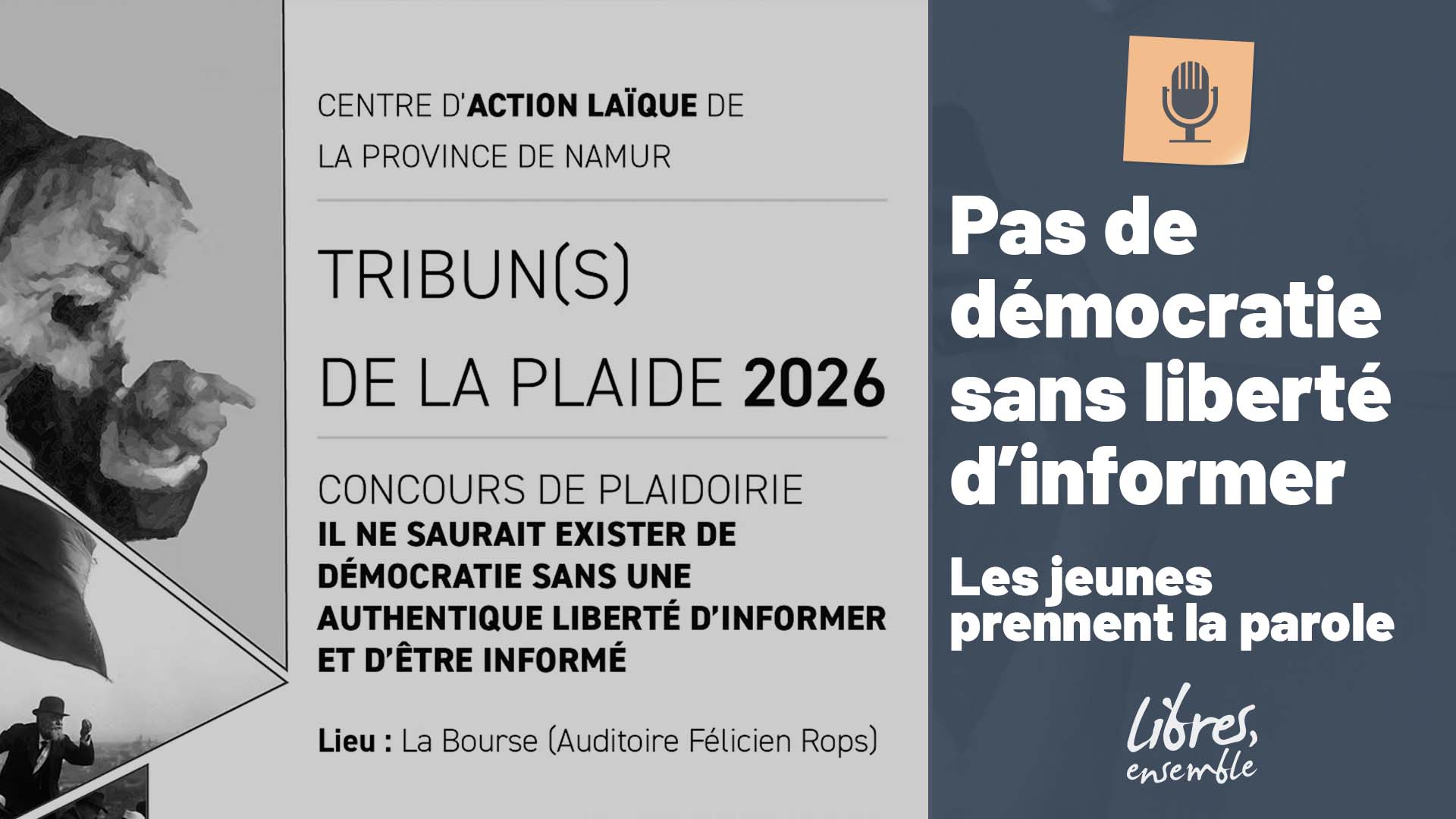 Pas de démocratie sans liberté d’informer : les jeunes prennent la parole
